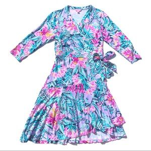 Lilly Pulitzer Rosaline Wrap Dress Slathouse L
